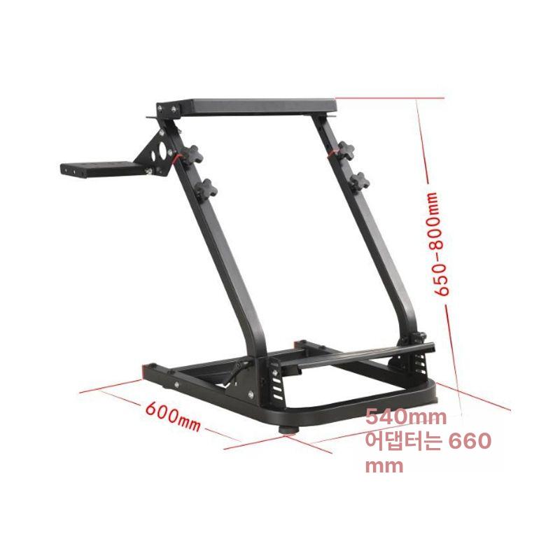 레이싱휠 거치대 고정 접이식 강화형 콘트롤러 레이싱 컨트롤러 운전 브래킷 강화 접이식 브래킷+핸드브레이크 기어 - 상세 이미지 3