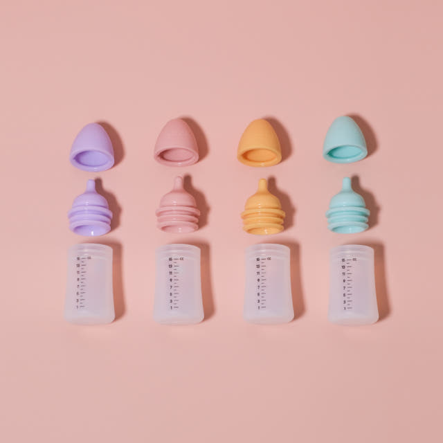 지엠팜 실리콘 약병 아기 약통 쏘옥 15mL 4개