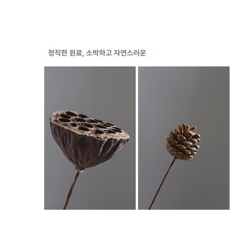 대형 꽃병 조화 거실 원통 오브제 인테리어 장식 소품 다이아몬드 50cm - 상세 이미지 4
