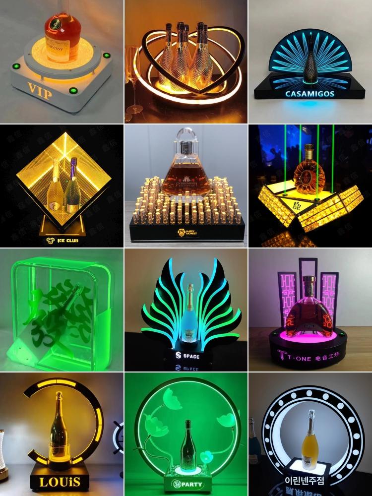 야광 LED 양주 버킷 얼음통 어비스 아이스버킷 하드케이스 위스키 바틀 코스터 디스플레이 고급 무광 블랙 와인 랙 - 상세 이미지 2