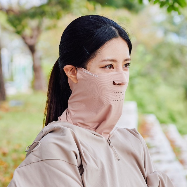 노멀라이프 자외선차단 스포츠 러닝 골프 마스크 UV 쿨링 햇빛가리개 베이직 스킨 귀걸이형 S/M