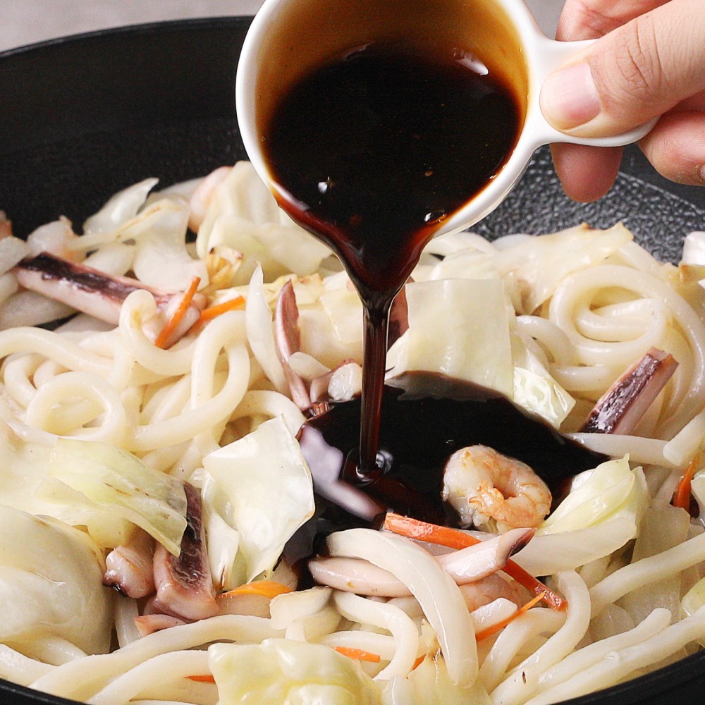 [푸딩팩토리] 푸딩프렙 해물볶음우동 350g 야끼우동 특제 일본식 데리야끼 소스 - 상세 이미지 5