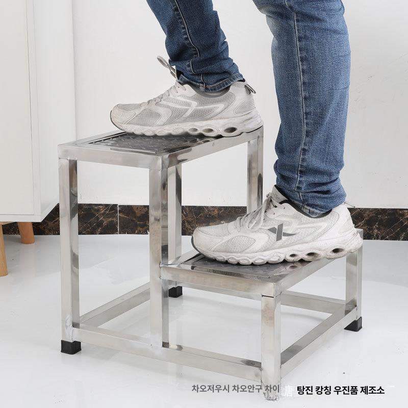 작업용 안전발판 스테인리스 산업용 작업대 논슬립 40cm 소형 40cm 단층 - 상품 이미지