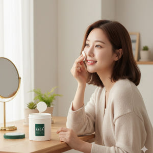 병풀 추출물 시카 세라마이드 토너 패드 60매입 저자극 스킨 약산성 닦토... 솔직 후기 | 피부 타입별 분석 - 상품 이미지 1