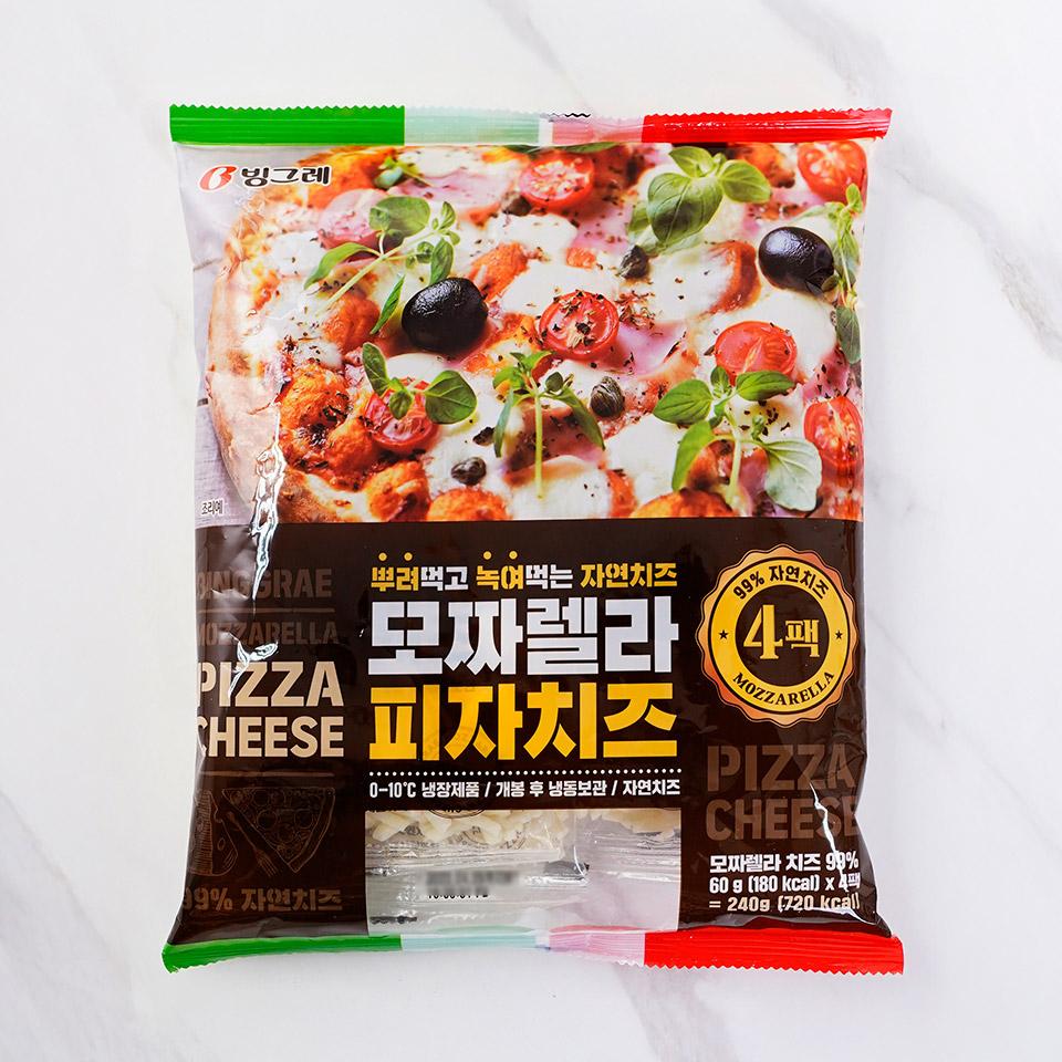 메가마트 빙그레 모짜렐라 피자치즈 240g(60gx4) - 메인 이미지