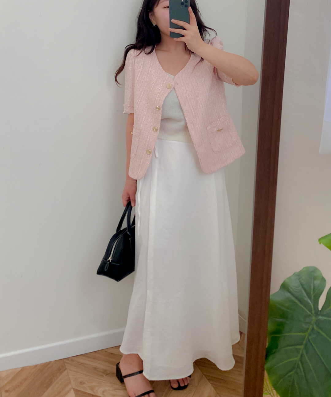 랩스커트 플레어 맥시 롱스커트 - 상세 이미지 4