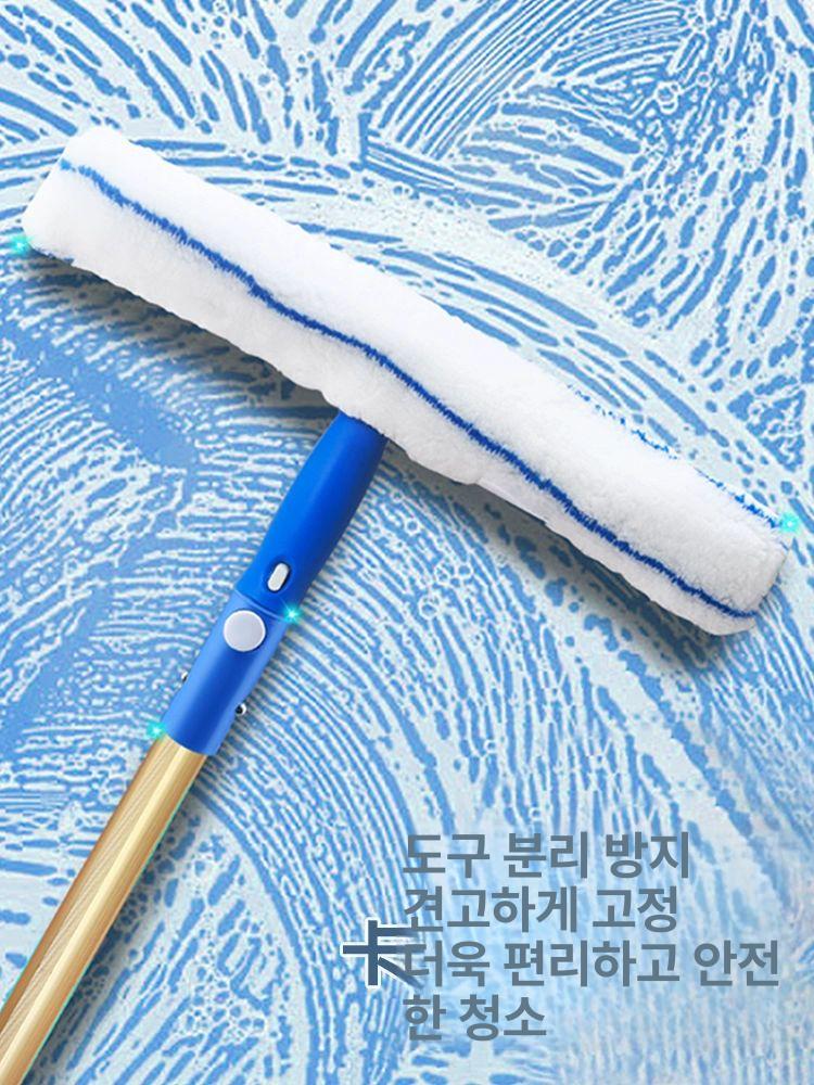 와이퍼 빌딩 창문청소 유리창 장대 스크래퍼 창문 닦기 윈도우 간판 고무줄 막대 창문닦이 스크레이퍼 봉없음 - 상세 이미지 3