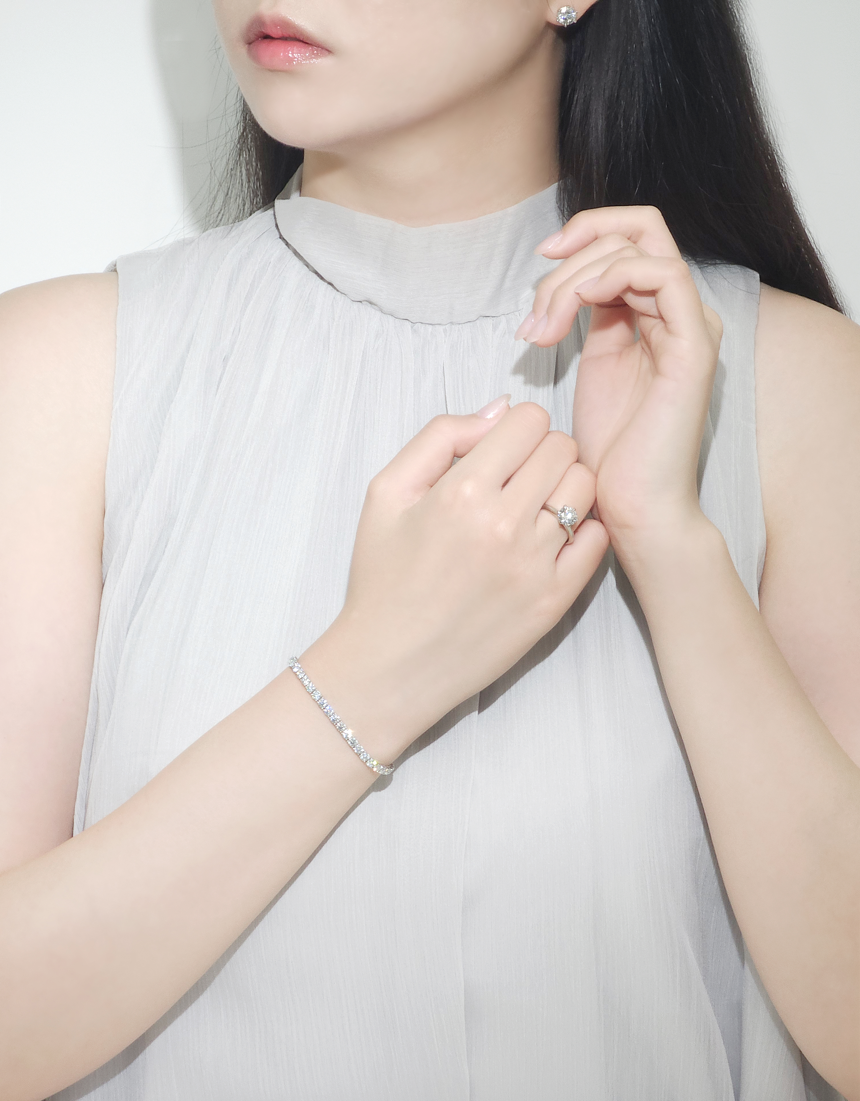 랩다이아 테니스팔찌 2부 신형 4프롱 랩다이아몬드 14k 18k 이미지 7