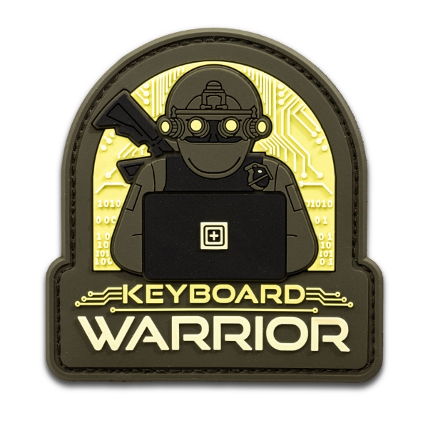5.11 택티컬 키보드 워리어 패치 (그린) - Keyboard Warrior Patch (Green) - 상품 이미지