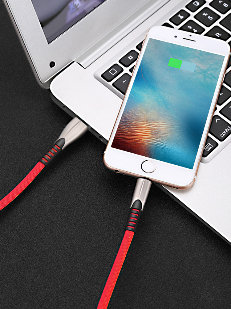 아이패드 아이폰 8핀 메탈 USB 고속 충전기 케이블 충전선 충전잭 50cm - 상세 이미지 4