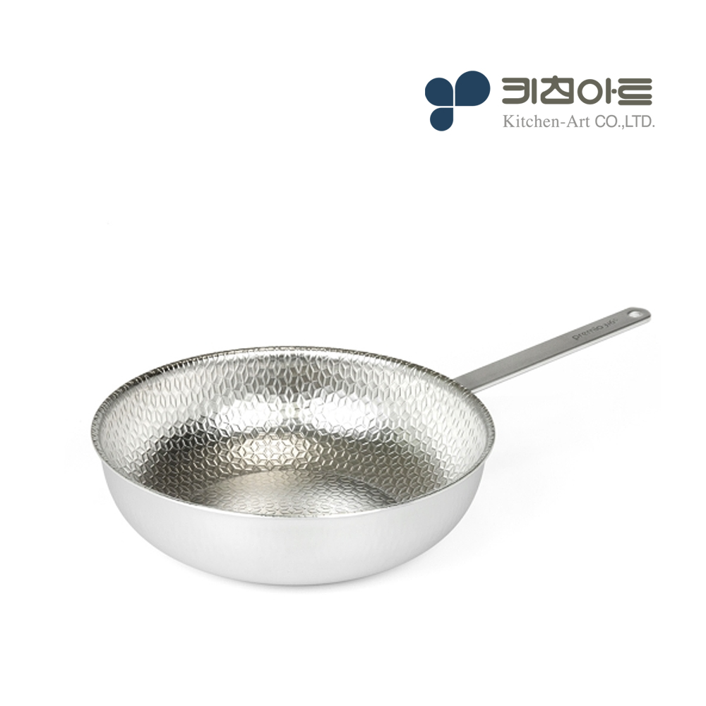 키친아트 스텐316 궁중팬 통5중 인덕션 무연마제 웍팬 26cm - 상품 이미지