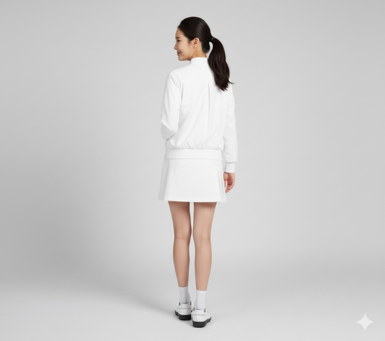 볼빅골프 여성 가을 일상 필드 아웃도어 필드룩 골프웨어 바람막이 자켓 이미지 6