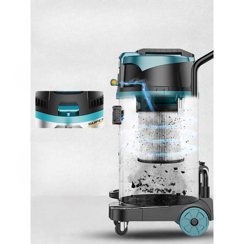 산업용 청소기 공업용 건습 겸용 대형 강력 흡입기 70L 5800W+3m호스 - 상세 이미지 3