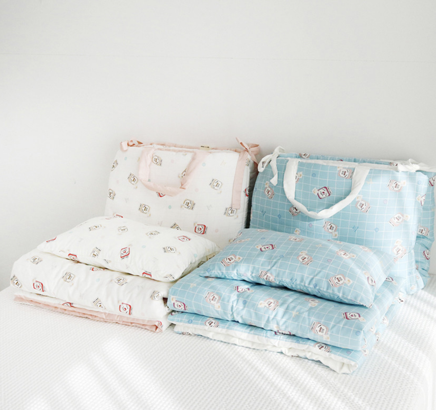 피넛버터젤리 헤브 마이크로 모달 어린이집 낮잠이불 세트 패드, 이불, 베개 블랭킷 포함