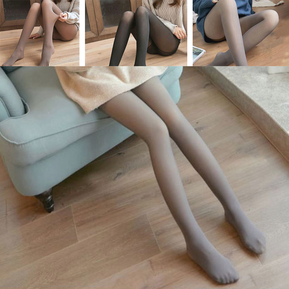 여성 착시 팬티스타킹 간절기 보온 기모 레깅스 - 상품 이미지