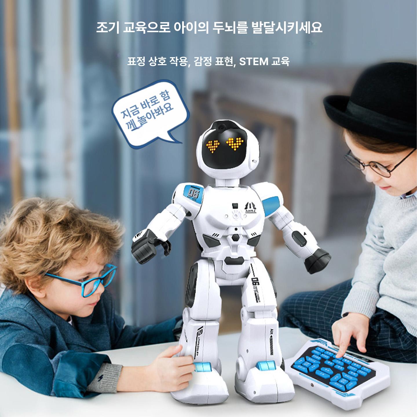 로보 인공지능 명령 휴머노이드 선물 ai로봇 로봇 로보마스터 대화 비충전 건전지 우주 K30 스마트 프로그래밍 테크 화이트 공식 표준 패키지 - 상세 이미지 4