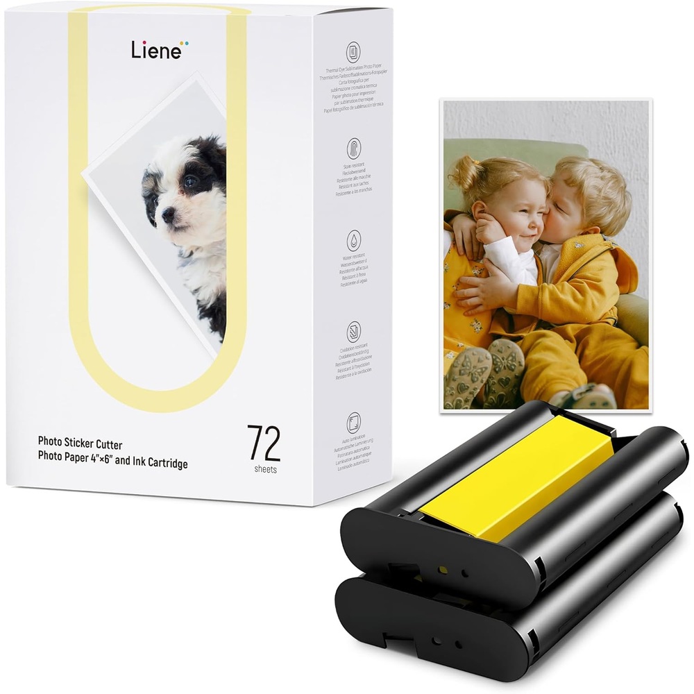 Liene PixCut S1 사진용지 잉크 4x6 72매 - 상품 이미지