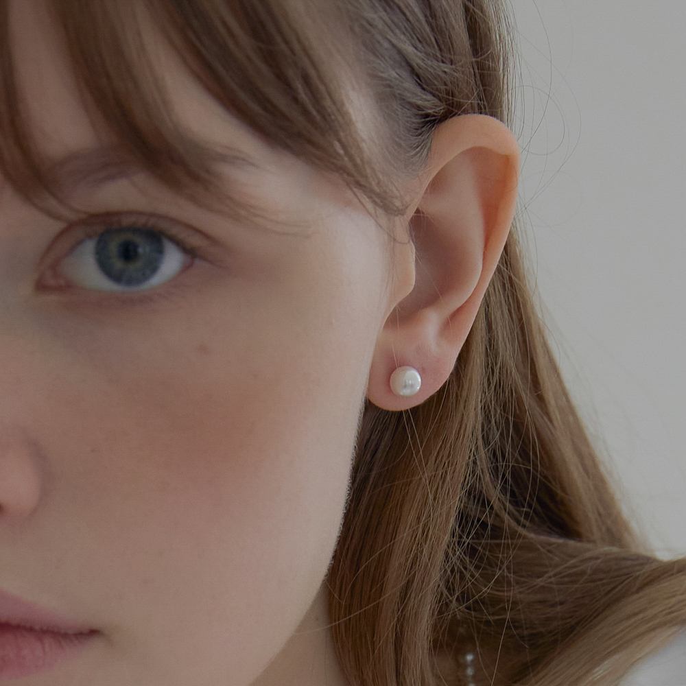 스와로브스키 진주 귀걸이 실버925 3mm 4mm 5mm 6mm