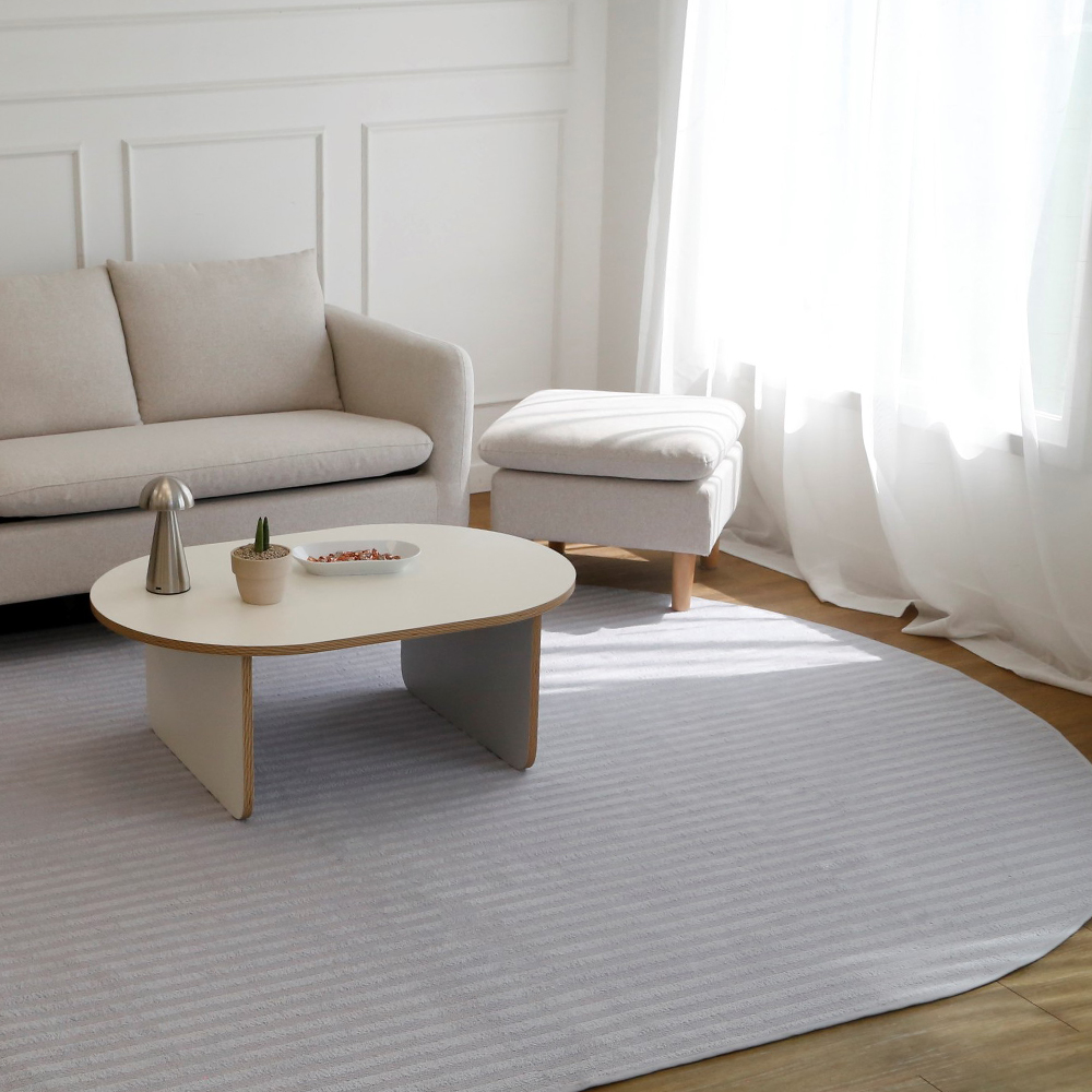 한스갤러리 누브 침실 거실 대형 타원형 러그 카페트 150x200