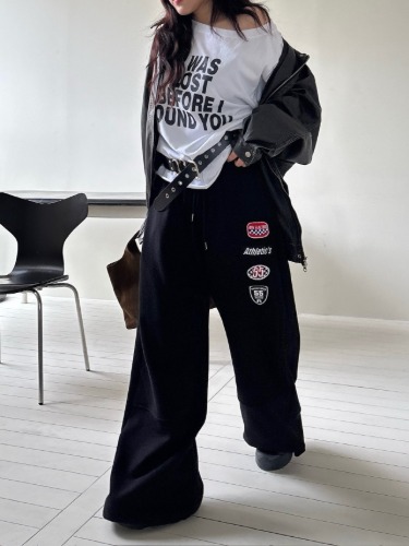 와펜밴딩팬츠 - 상품 이미지