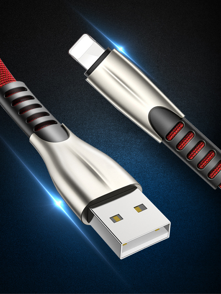 아이패드 아이폰 8핀 메탈 USB 고속 충전기 케이블 충전선 충전잭 50cm - 상세 이미지 2