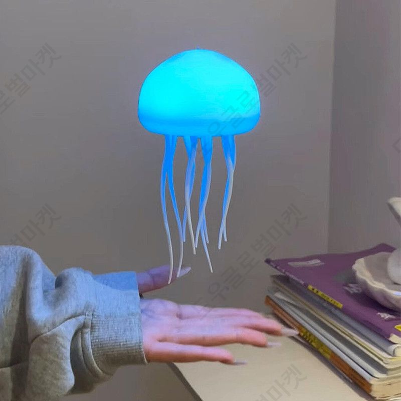 공중부양오브제 자기부양 해파리 LED 색상변경 무드등 - 상세 이미지 2