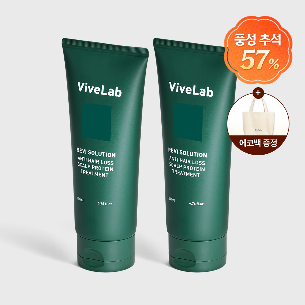 바이브랩 리바이브 솔루션 트리트먼트 고영양 단백질 트리트먼트 플로럴 우디 머스크, 200ml, 2개