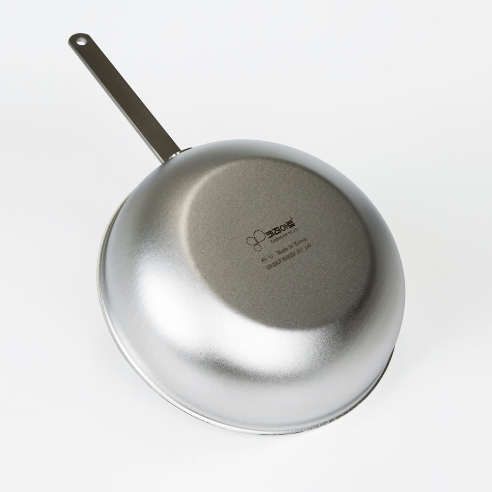 키친아트 스텐316 후라이팬 통5중 인덕션 무연마제 후라이팬 28cm - 상세 이미지 2