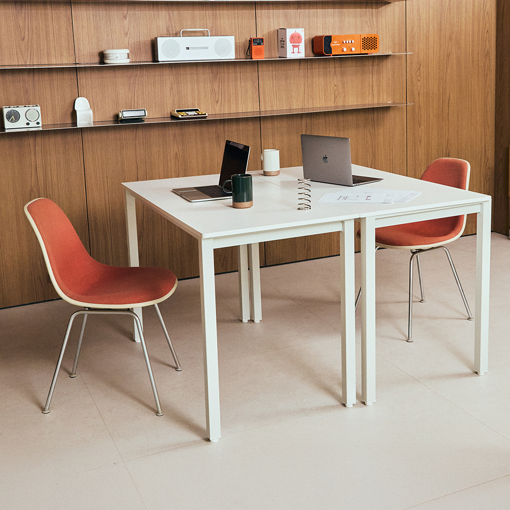 (새해EVENT)스카이&포커스 테이블 서재 데스크 일자형 책상세트 책상 800, 자작엣지