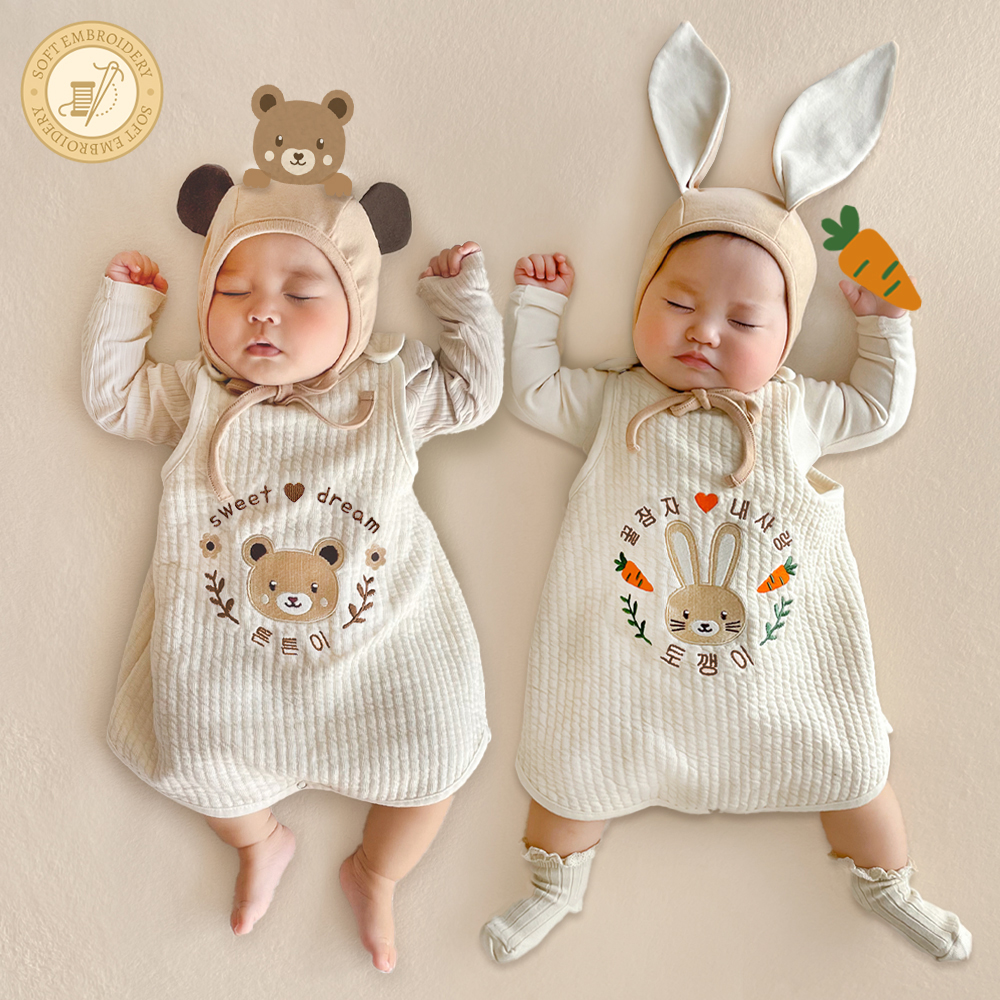 이키 뱀띠 아기 선물 유아 자수 태명 이름 수면조끼+쇼핑백