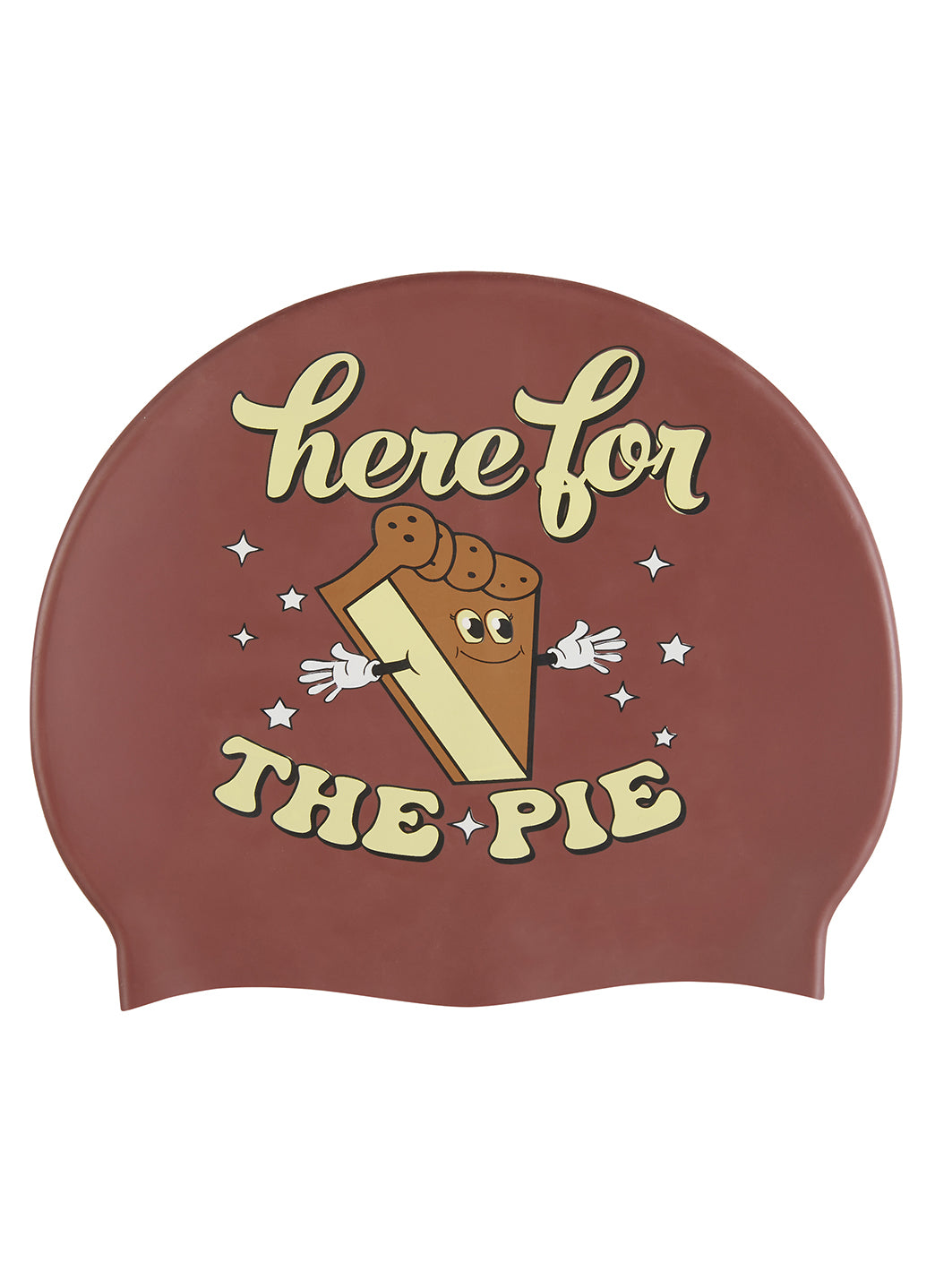 스포티 Here For the Pie Silicone Swim Cap - 메인 이미지