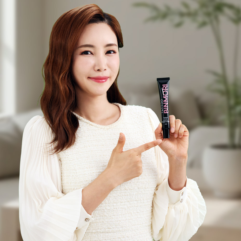 빈머리 커버왕 헤어타투 에센스 4개 새치커버 헤어틴트 정수리 탈모 바르는 여성 헤어라인 - 상세 이미지 4