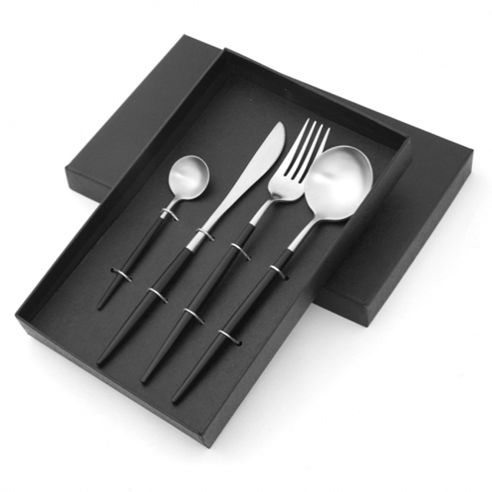 고급 커트러리세트 레스토랑 디저트 양식기세트 티스푼 포크 4종