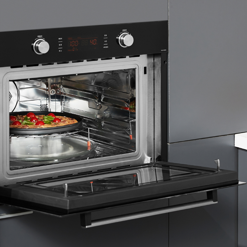 설치지원 빌트인 복합 전기 오븐 레인지 44리터 에어프라이어 EONB430M 블랙