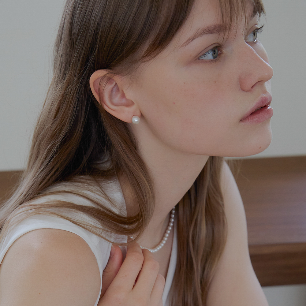 스와로브스키 진주 귀걸이 실버925 8mm 10mm 12mm