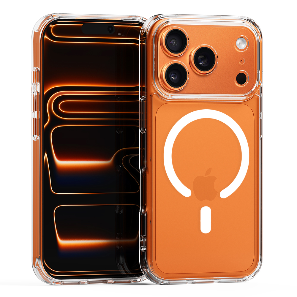 맥앤블랙 2배자력 아이폰 맥세이프 케이스 풀커버 변색없는 생폰 젤리 투명, 아이폰17 프로 제품 이미지