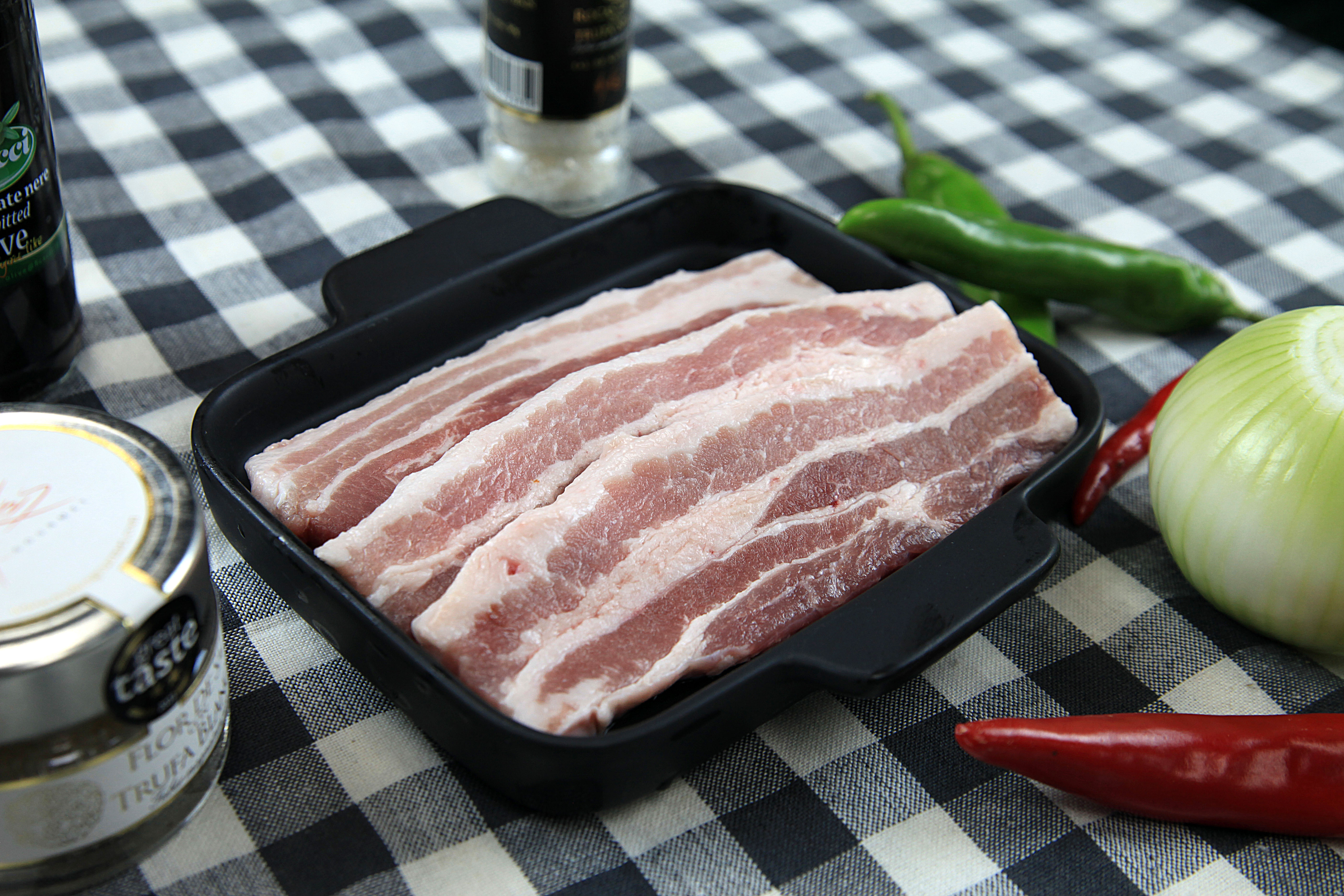 프리미엄 듀록 흑돼지 삼겹살 600g - 메인 이미지