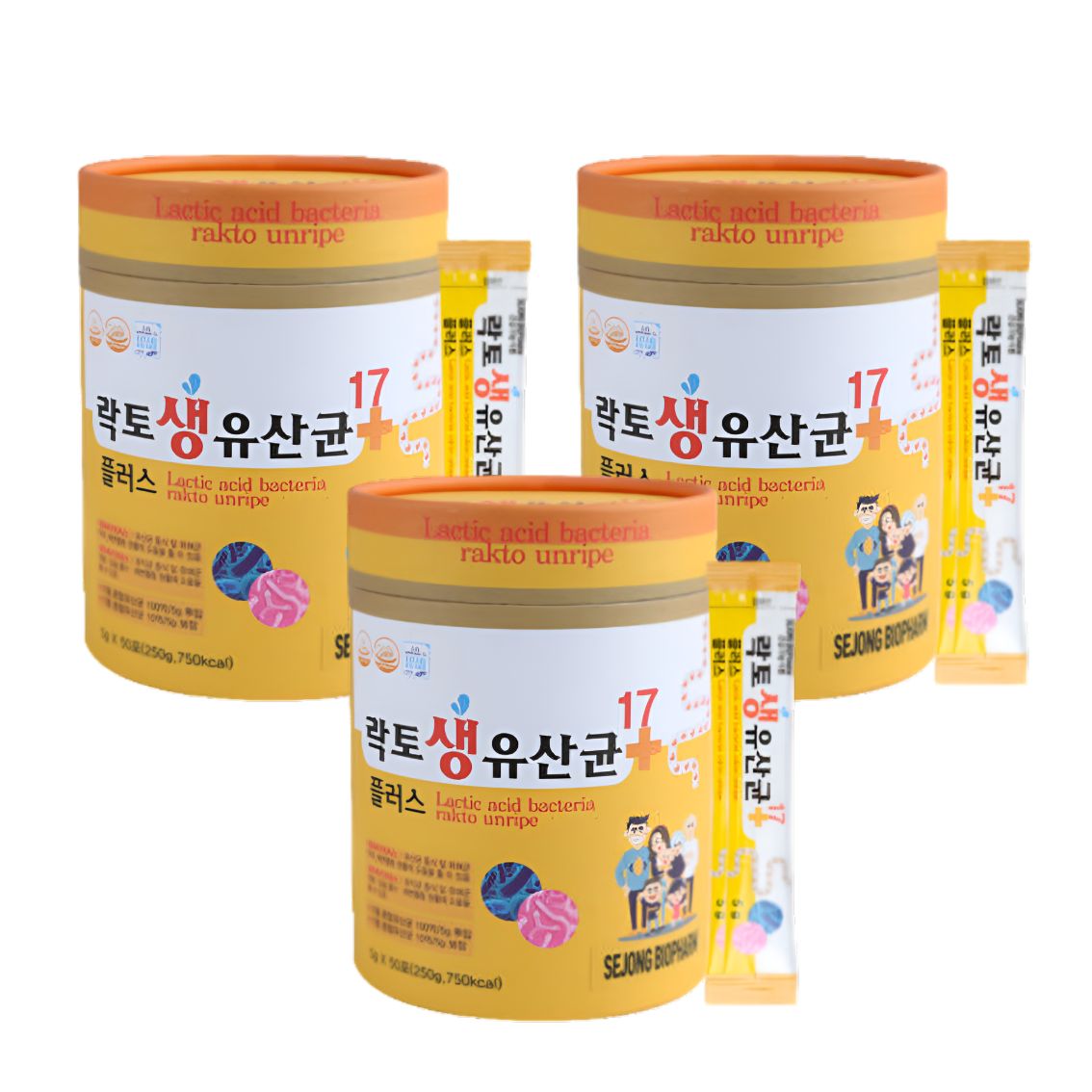 에버그린 락토 생 유산균 17 플러스 5g x 50 50포, 3개 - 상품 이미지