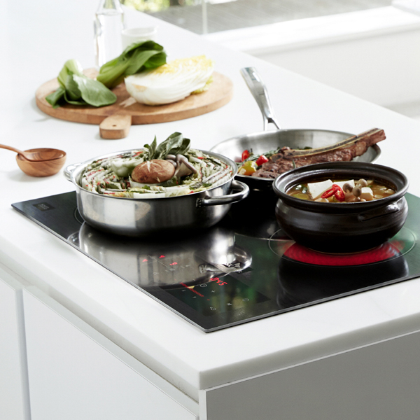 설치지원 3구 하이브리드 라디언트+인덕션 전기레인지 ERABTH30M