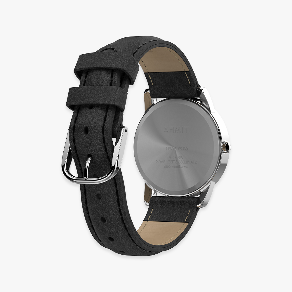 타이맥스 이지리더 블랙 가죽스트랩 드레스워치 35mm T2H281