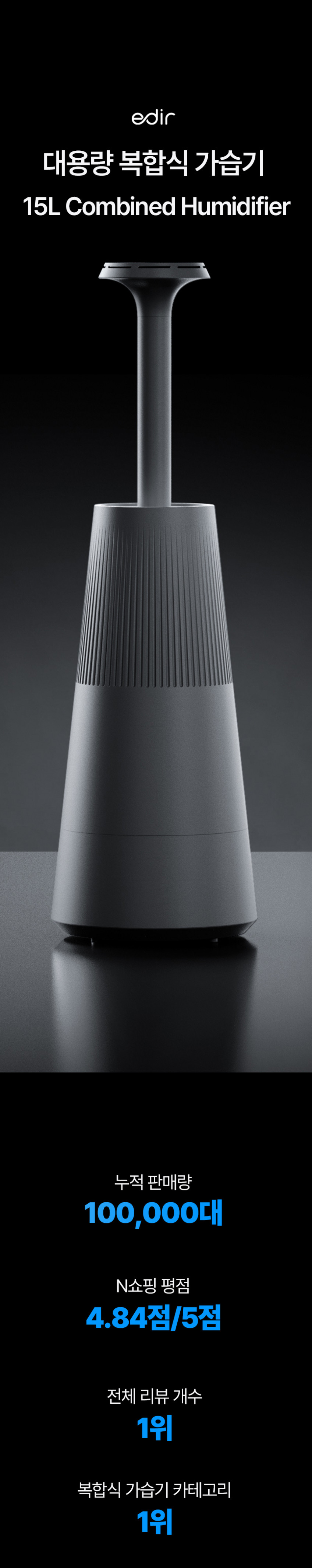 에디르 대용량 복합식 가습기 프로 판매처 상세 정보 이미지 3