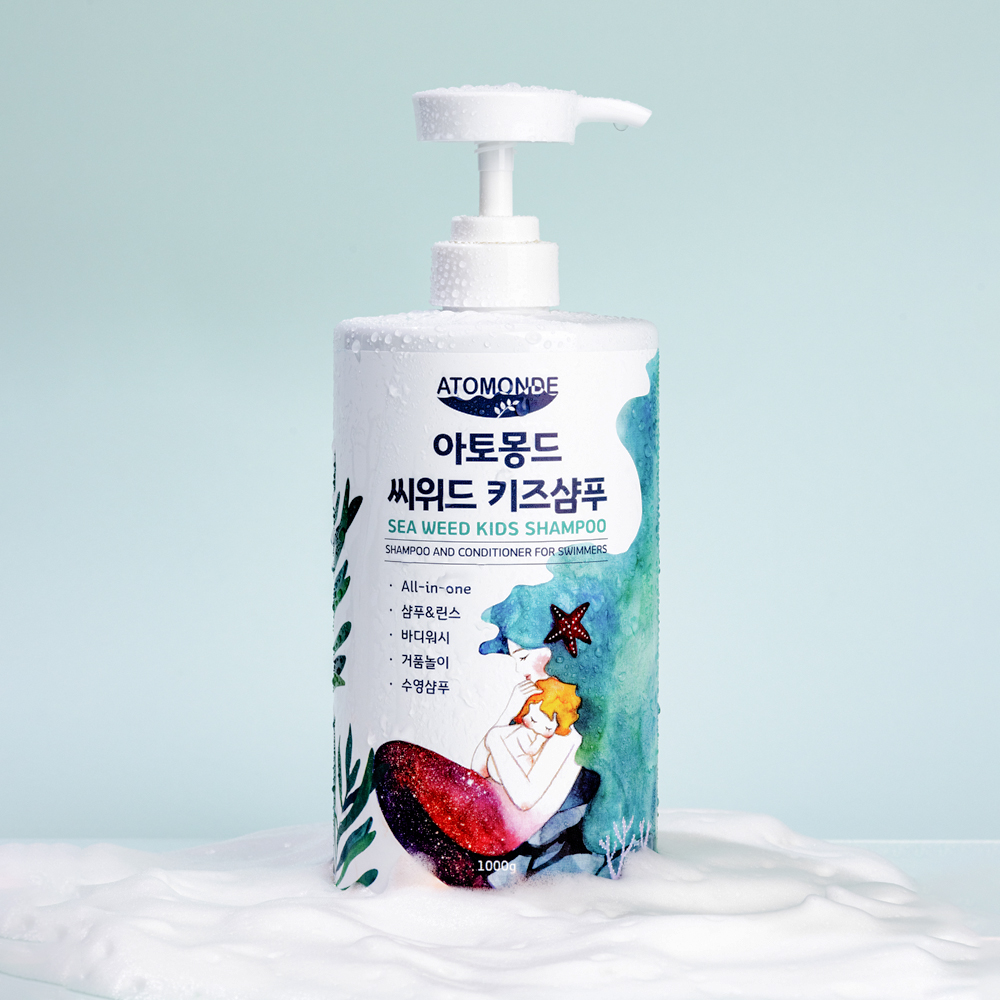 씨위드 키즈 샴푸 어린이 바디 워시 거품 목욕 정수리 머리 냄새 1000ml - 상세 이미지 5