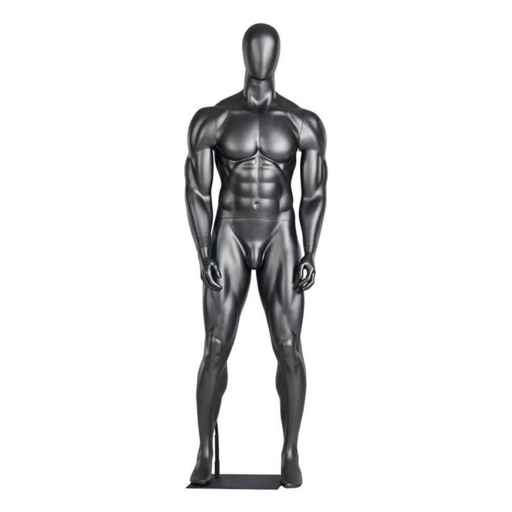 근육질 의류 마네킹 옷가게 디자인 매장 머슬핏 모델 여성 배드민턴 라켓 - 상품 이미지
