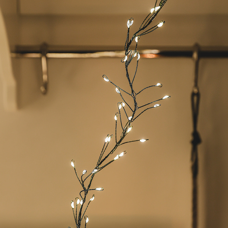 윈터스케치 크리스마스 트리 LED 5배 촘촘한 지네 전구 줄조명 전구색 클러스터 1000구