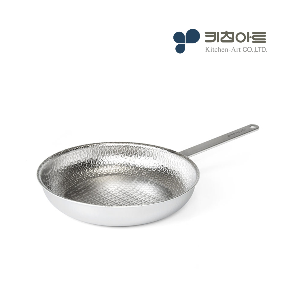 키친아트 스텐316 후라이팬 통5중 인덕션 무연마제 후라이팬 28cm - 상품 이미지