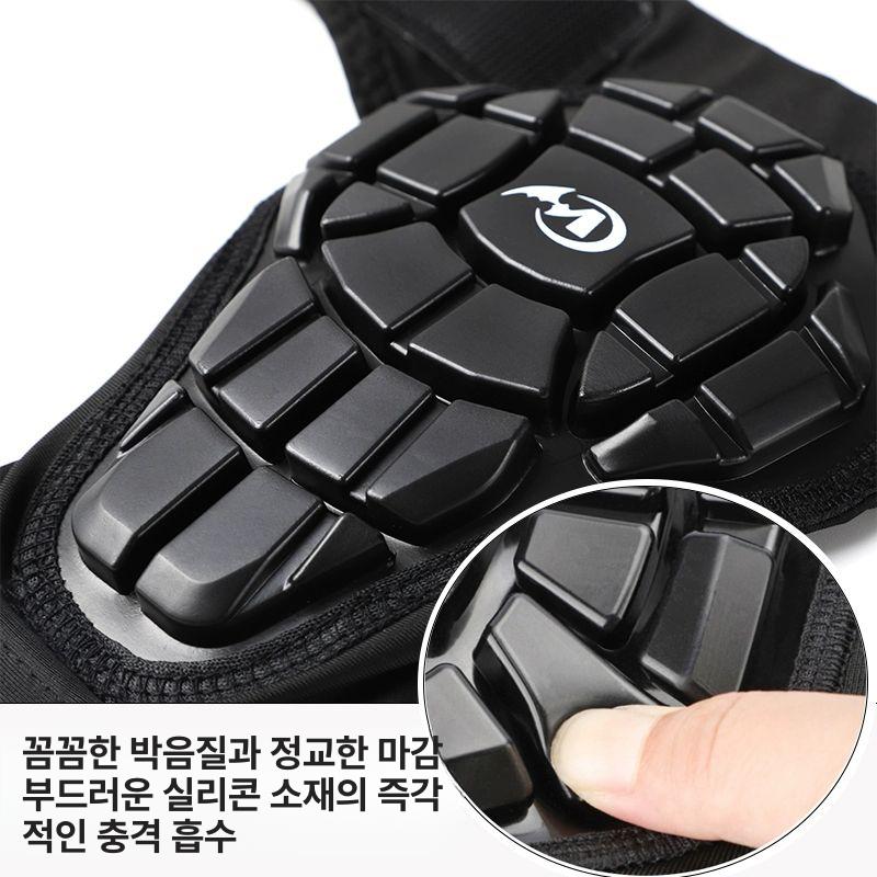 인라인보호대 팔꿈치 무릎 성인용 인라인 반개방형 보호대세트 소프트보호대 슬리브 피겨 장비 완전 개방형 S - 상세 이미지 4