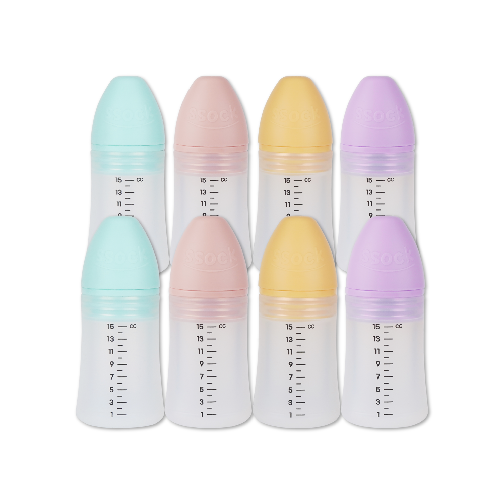 실리콘 약병 쏘옥 아기 투약병 약통 물약병 8개 세트 - 메인 이미지