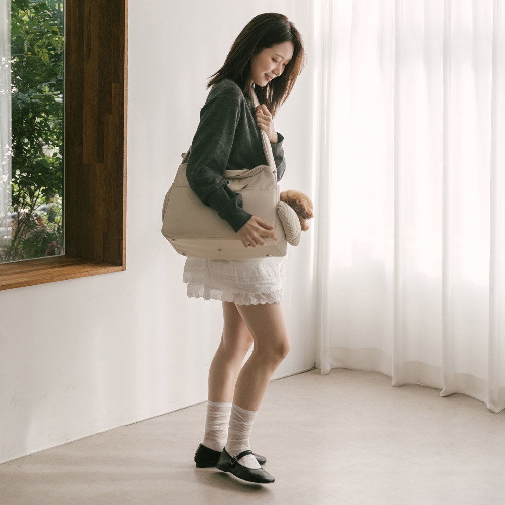 강아지슬링백 이동가방 포대기 뉴스너그 가방단품M