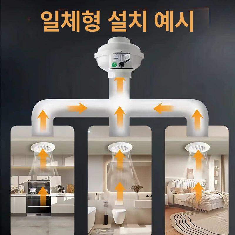 정화조환풍기 지하실 화장실 태양열 송풍 축사 덕트 송풍기 환기휀 옥상 저소음 배기팬 배출 PF-200W2 200에서200로변환 - 상세 이미지 4