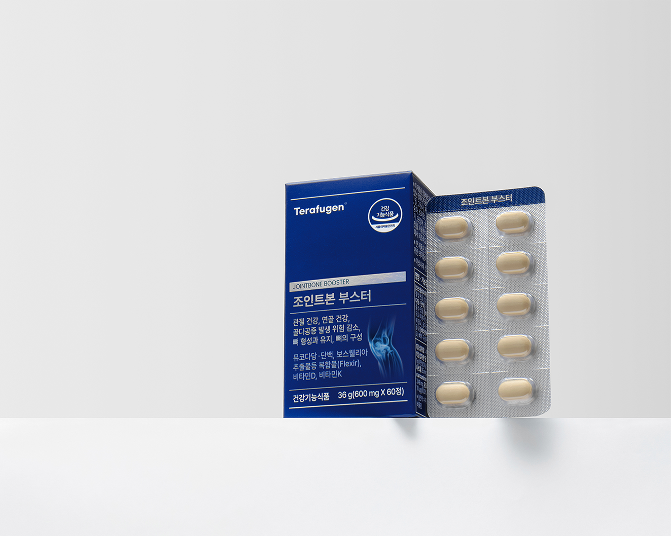 테라퓨젠 조인트본 부스터 뮤코다당단백 콘드로이친 소연골 보스웰리아 60정 36ml, 3개 - 상세 이미지 2